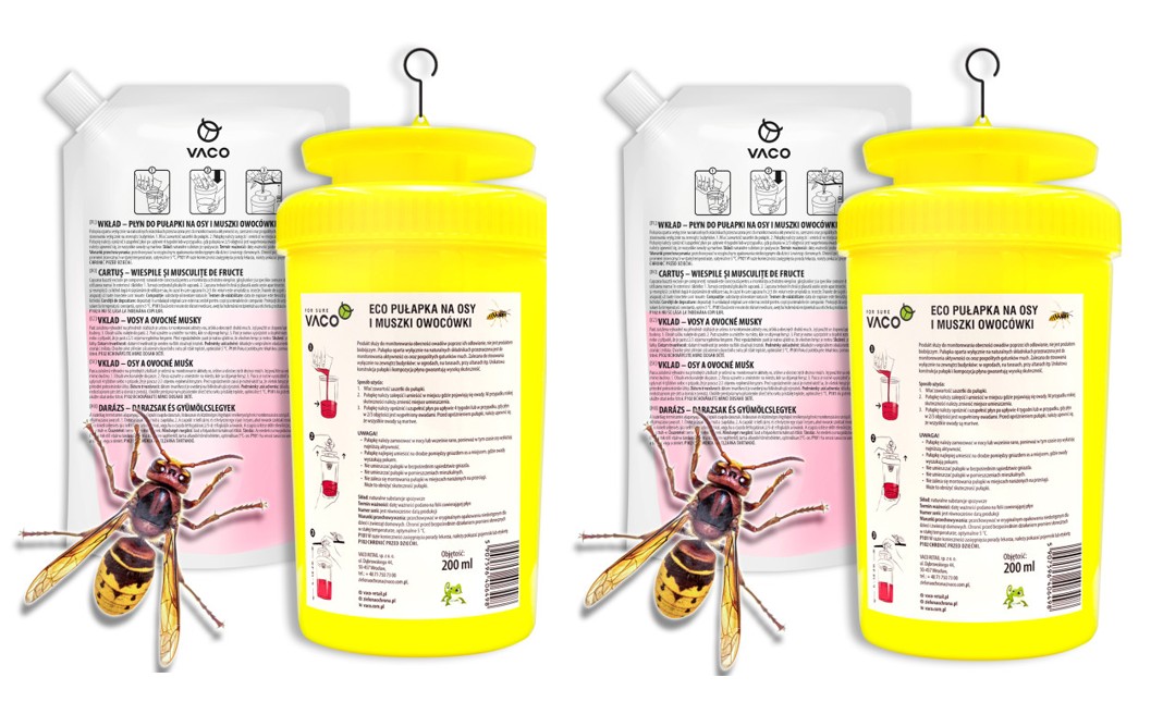 Pułapka VACO na osy muchy i szerszenie latem