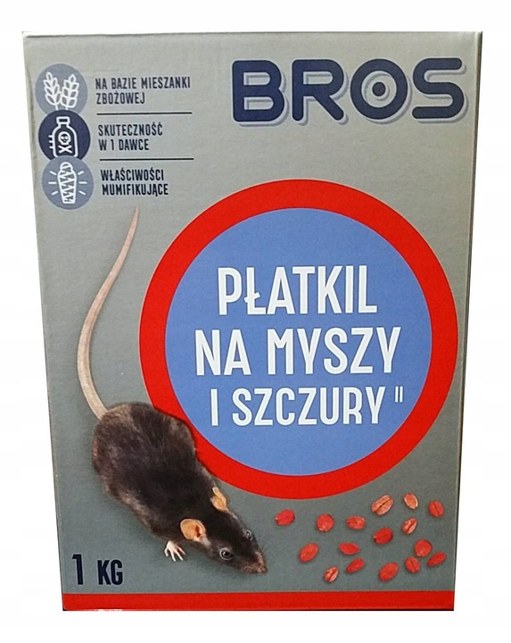 Skuteczne płatki na myszy i szczury 1kg w Twoim domu