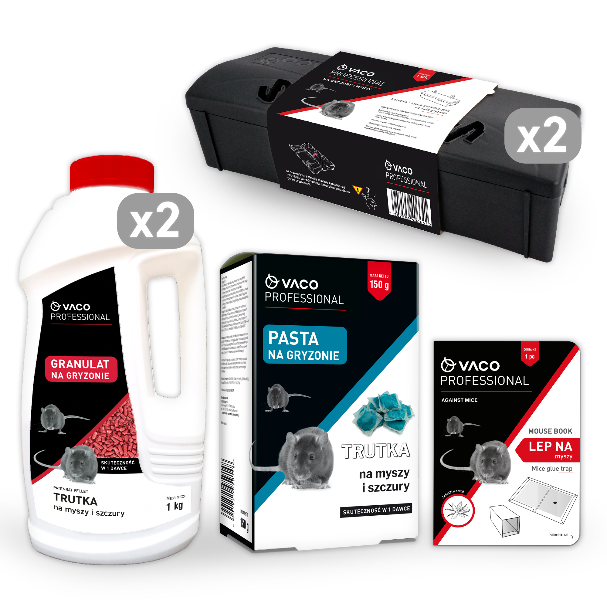 Zestaw deratyzacyjny VACO PROFESSIONAL dla Twojego domu